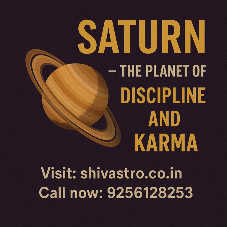 The Planet of Discipline and Karma